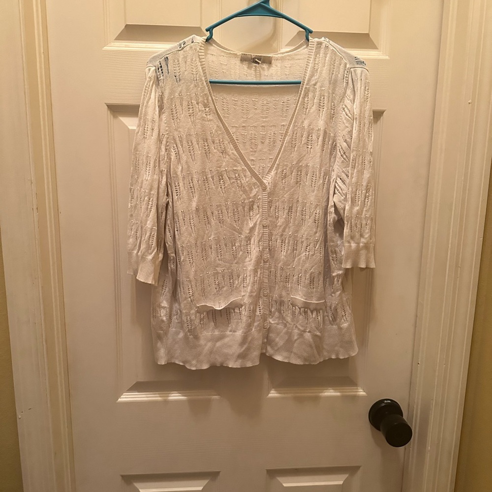 White, Lightweight Sweater